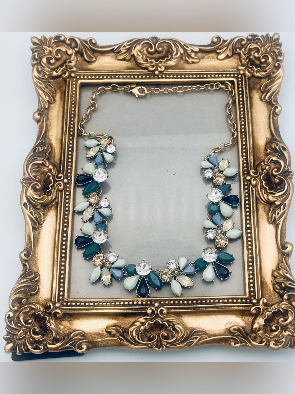 J. Crew Mixed Gemstone Statement Necklace - Picture 2 of 11
